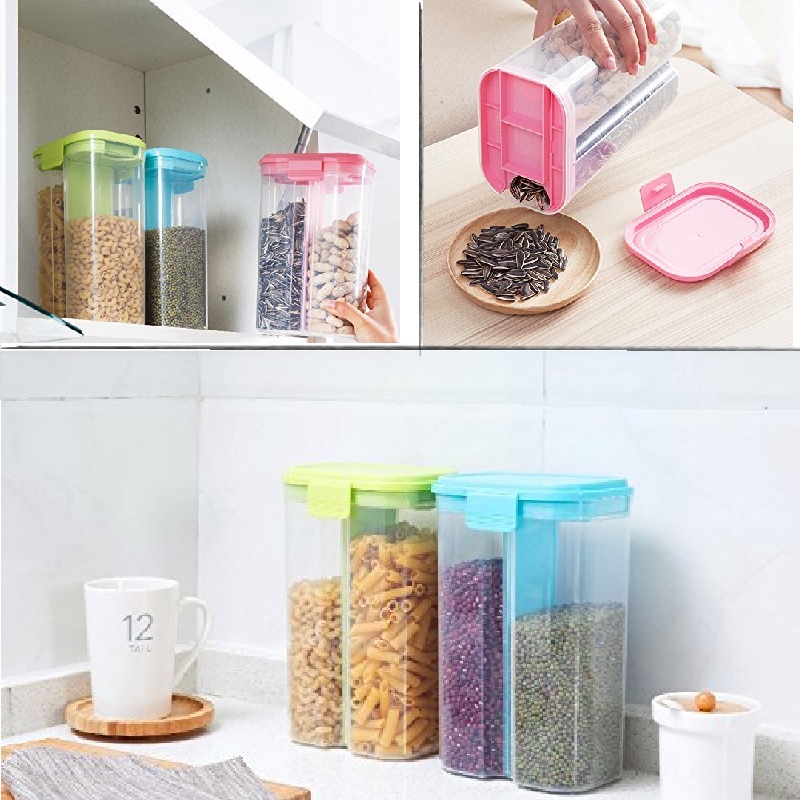 5 Pcs 2 Section 1500 Ml Storage Container Conceptshop In   337 